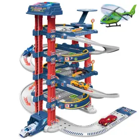 B0f2f8kp4v Duyoyu City Ultimate Garage Track Set Electric Elevator 5 Levels Cars Helicopt