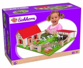 100004304 Eichhorn Liitle Farm Wooden Toy Set 21-piece Multi-colour