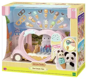 Epoch 020373220256 Calico Critters Ice Cream Van / Truck And Accessories 30 Pieces Sylvanian Families