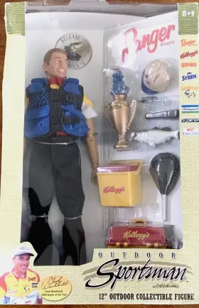Erlt Collectables 036881125013 Action Figure Kelloggs Outdoor Sportsman Clark Wendlandt Angler
