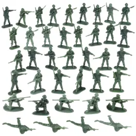 Ustvl47 Everready First Aid U.s. Toy Deluxe Bag Of Classic Green Army Soldiers - 36 Pc