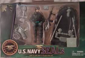 Excite 37442 U.s. Navy Seal Action Figure Playset With Inflatable Watercraft Rifle