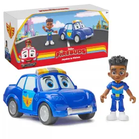 6066309 Firebuds Disney Junior Jayden And Piston Figure Police Car Set