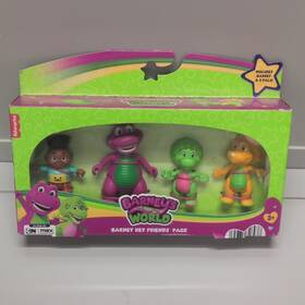 Fisher-price 09250a Fisher-price Barneys World Playset With 4 Figures Barney And Friends Licensed