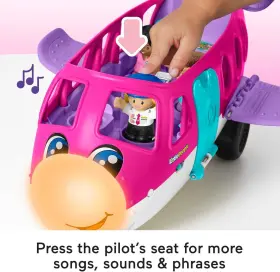 Fisher-price 194735126828 Little People Barbie Toddler Toy Dream Plane With Lights