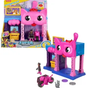 Fisher-price 194735213016 Imaginext Dc Super Friends Catwoman Playhouse Playset With Figure &