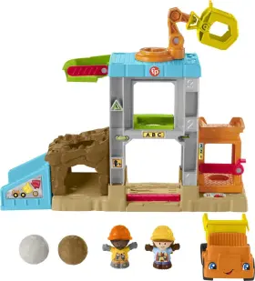 8.87962e Fisher-price 11 Little People Toddler Learning Toy Load Up N Learn Construction