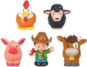 B083w5cxf3 Fisher-price Little People Farmer And Animals Figure Pack Toddler Toy Set