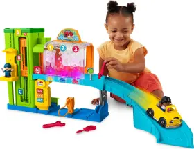 B0bljt5m16 Fisher-price Little People Light-up Learning Garage Playset Toddler Toy