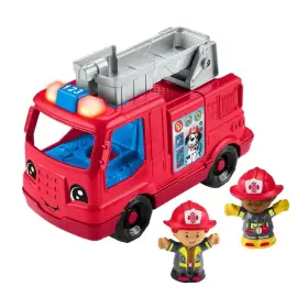B0cpn7f49b Fisher-price Little People Toddler Toy Fire Truck Musical Push-along Vehicle