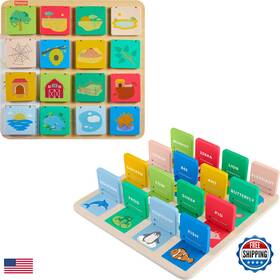 Fisher-price B0dr3yxspz Fisher-price Wood Preschool Toy Lift Reveal Board Early Learning Activity For