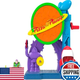 B0fgdktc8k Fisher-price Imaginext Disney And Pixar Toy Story Pizza Planet Playset 3-inch
