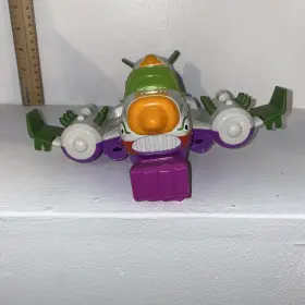 Chj06 Fisher-price Imaginext Dc Super Friends Batman Joker Battle Plane Jet Punching Fist
