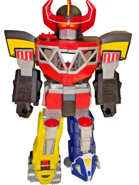 Chj18 Fisher-price 2015 28 Inch Megazord Eyes Light Up - Power Rangers Giant Play Set Mmpr