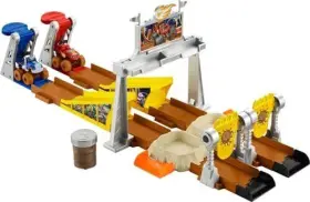 Gvg53 Fisher-price Blaze And The Monster Machines Toy Cars Playset Mud Pit Race