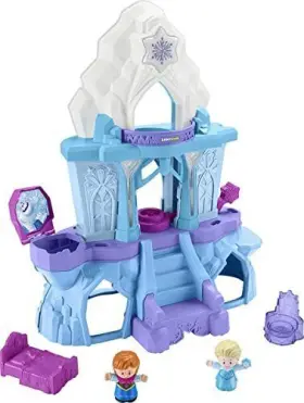 Gwd33 Fisher-price Disney Frozen Toy Little People Playset With Anna And Elsa Toys Lights