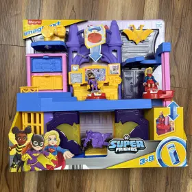 Jdd71 Fisher-price Hjn03 Imaginext Dc Super Friends Batgirl Hero Hideout Playset Bike