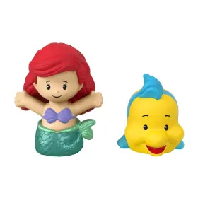 Hnj27 Fisher-price Little People Princess Ariel And Flounder