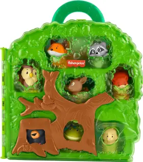 Hwb29 Fisher-price Little People Toddler Toy Forest Friends Carry Case Playset