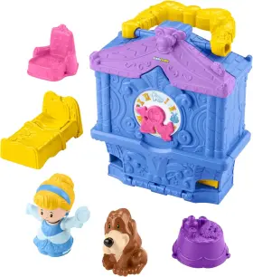 Hwb35 Fisher-price Disney Princess Cinderella On-the-go Playset With Figures