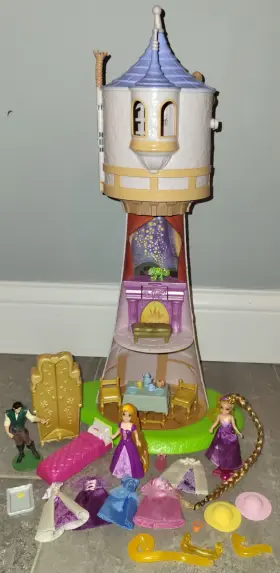 T7560 Fisher-price Disney Rapunzel Tangled Magical Tower Castle Playset Doll Pascal Flynn Figure