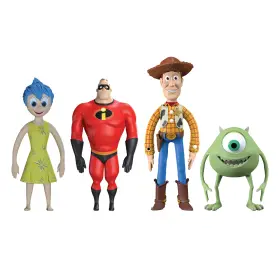 55071 Flexfigs Pixar - 4 Character Pack Articulated Action Figures Ages 3