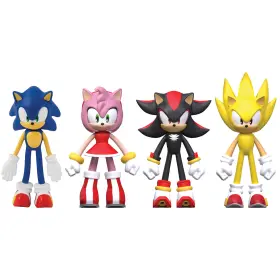 55208 Flexfigs Sonic The Hedgehog Series 2 - 4 Character Pack -ages 3
