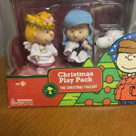 057044 Forever Fun Peanuts Christmas Play Pack The Pageant Figures Set New
