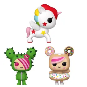 741fu Funko Vinyl Pop Tokidoki Collectors Set - 3 Figure Includes Donutella