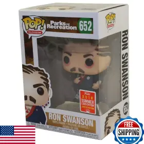 B07fpwtkfm Funko Pop Television #652 Parks And Recreation Ron Swanson Cornrows 2018 Summer C