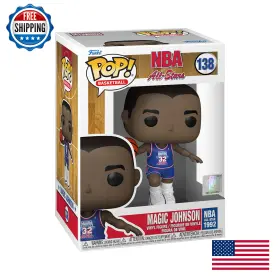 B09dl8v43y Funko Pop Nba Legends - Magic Johnson 1991 All-star Blue Uniform