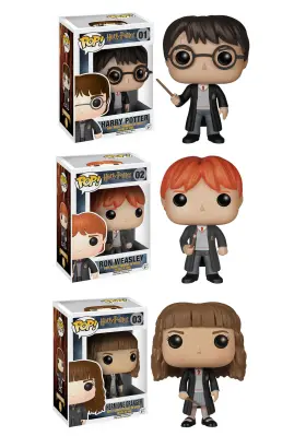 G847944000686 Funko Harry Potter Pop Vinyl Set - Ron And Hermione Collectible Figures