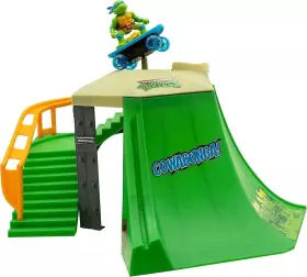 Funrise 021664710531 Teenage Mutant Ninja Turtles Mini Madness Skate Park Playset With 3 Inch Leo