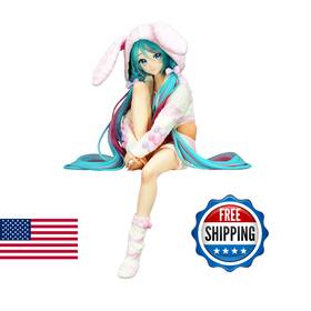 Furyu B0dm2lm91j Hatsune Miku Noodle Stopper Figure - Rabbit Ear Hood Pajama