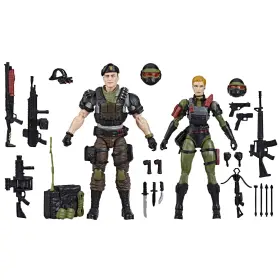 B0dhd7t367 G.i. Joe Classified #138 Night Force Falcone And Quarrel 6 Inch Action Figures