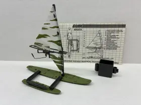 M-3565-3 G.i. Joe Vintage Hasbro Arah 1983 Manta 100% Complete And Original With Blueprint