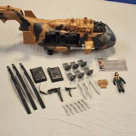 G.i. Joe M-4301-2 Vintage 1986 Gi Tomahawk Helicopter. Incomplete But With Many Extra Parts