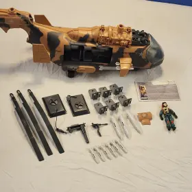 M-4301-2 G.i. Joe Vintage 1986 Gi Tomahawk Helicopter. Incomplete But With Many Extra Parts
