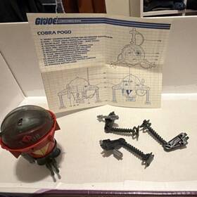 G.i. Joe Zmx-099 G.i. Cobra Pogo Playset With Legs And Instructions Vintage 1980s