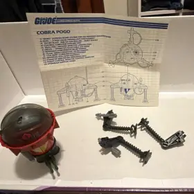 Zmx-099 G.i. Joe Cobra Pogo Playset With Legs And Instructions Vintage 1980s