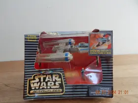 Galoob 047246669974 Star Wars Micro Machines Action Fleet Y-wing Starfighter Blue Leader And R2