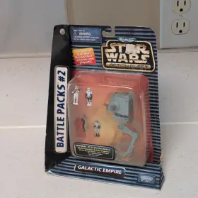 69110 Galoob Star Wars Action Fleet Battle Packs #2 Galactic Empire At-st Playset