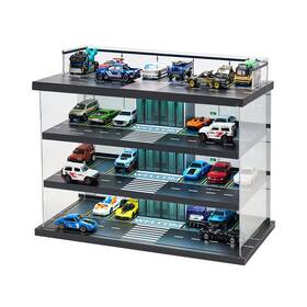 Galumo B0dh8n1b4j Display Case For Hot Wheels And Matchbox 1/64 Die-cast Cars With Led Light