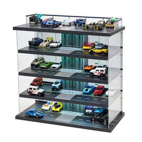 Galumo B0dhmzks39 Display Case Compatible Hot Wheels Garage Matchbox Cars Led Light 1/64