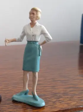 16507 Gilbert James Bond 007 Miss Moneypenny 3.5 Inch Figure Vintage 1965 A.c. Toys