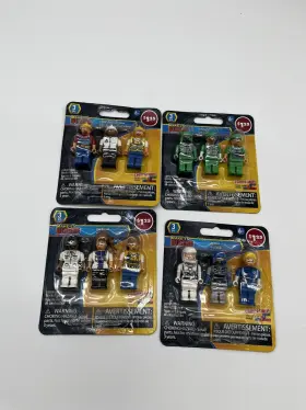 Greenbrier International 195464170182 4 Packs Of Make-it Blocks Figures- Medical- Military- Construction Crew- Space