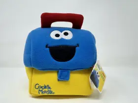 Gund 028399095759 Sesame Street Plush Cookie Monster Lunch Box W Food 2016 New Tags Sealed