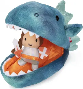 Gund 778988321300 Plush Pod Dragon With Girl Knight