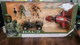 Pl-01 Halo 5 Infinite Mongoose Master Chief And Banished Ghost With Warlord Figure Set