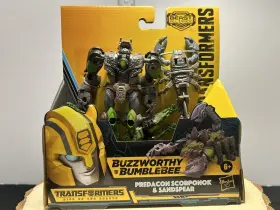 Hasbro 010994144142 Transformers Buzzworthy Bumblebee Predacon Scorponok And Sandspear Rotb Nisb